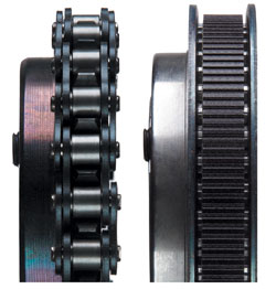 Chain drives vs&nbsp;belts