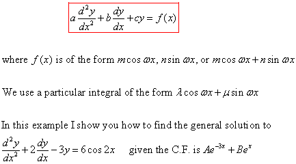 Secondary Differential Equations