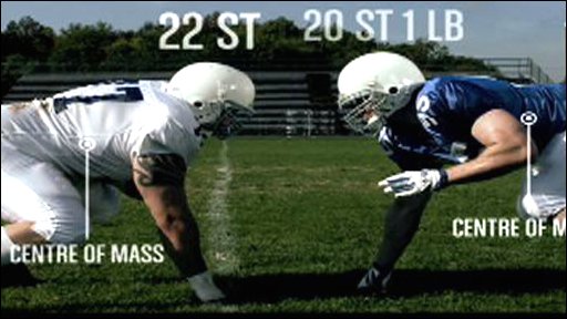 The physics of a football&nbsp;tackle