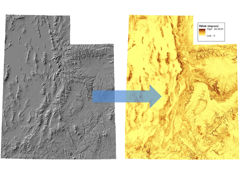 Geospatial Slope Estimation